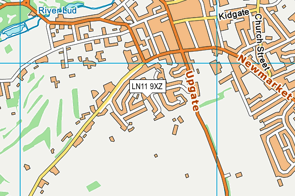 LN11 9XZ map - OS VectorMap District (Ordnance Survey)