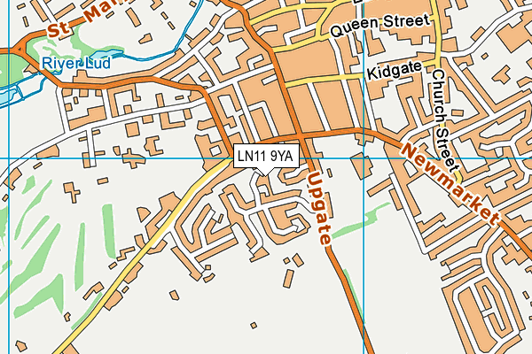 LN11 9YA map - OS VectorMap District (Ordnance Survey)