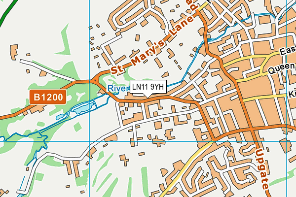 LN11 9YH map - OS VectorMap District (Ordnance Survey)