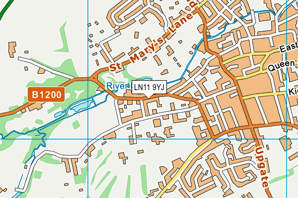 LN11 9YJ map - OS VectorMap District (Ordnance Survey)