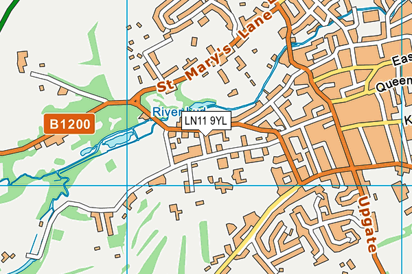 LN11 9YL map - OS VectorMap District (Ordnance Survey)