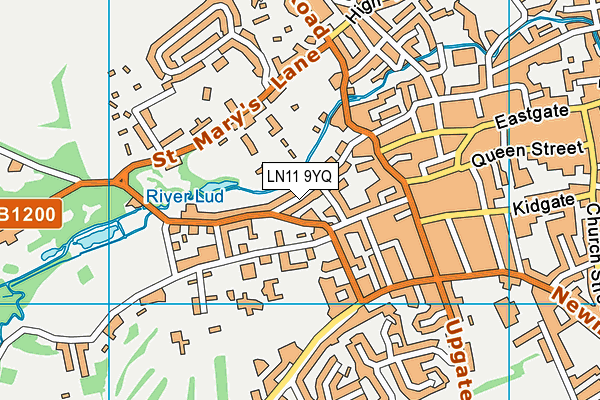 LN11 9YQ map - OS VectorMap District (Ordnance Survey)