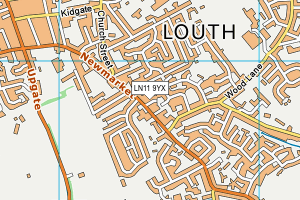 LN11 9YX map - OS VectorMap District (Ordnance Survey)