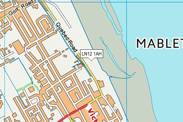 LN12 1AH map - OS VectorMap District (Ordnance Survey)