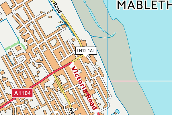 LN12 1AL map - OS VectorMap District (Ordnance Survey)