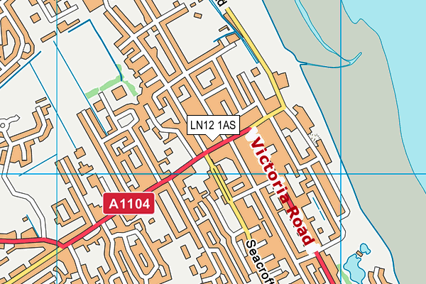 LN12 1AS map - OS VectorMap District (Ordnance Survey)