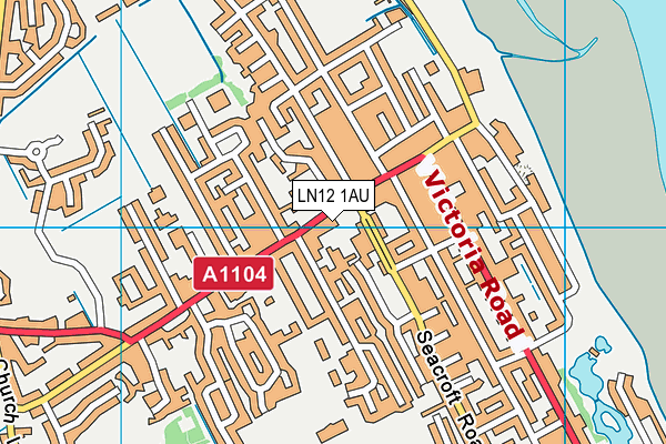 LN12 1AU map - OS VectorMap District (Ordnance Survey)