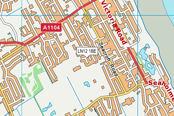 LN12 1BE map - OS VectorMap District (Ordnance Survey)