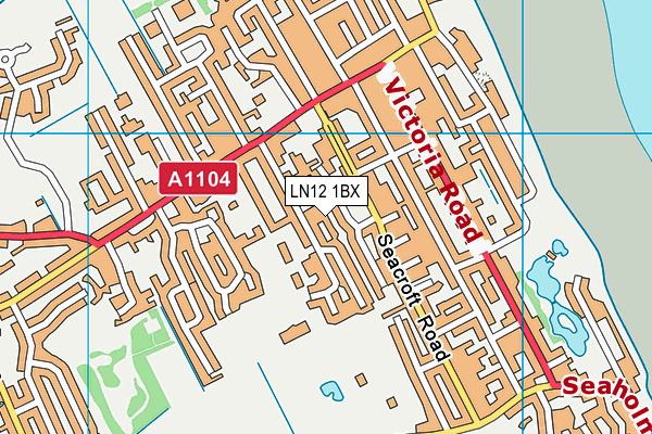 LN12 1BX map - OS VectorMap District (Ordnance Survey)