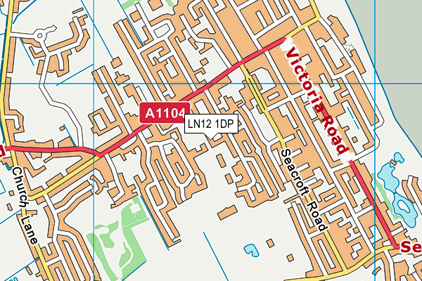 LN12 1DP map - OS VectorMap District (Ordnance Survey)