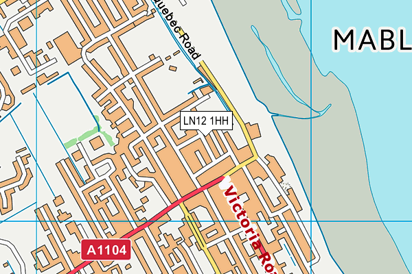 LN12 1HH map - OS VectorMap District (Ordnance Survey)
