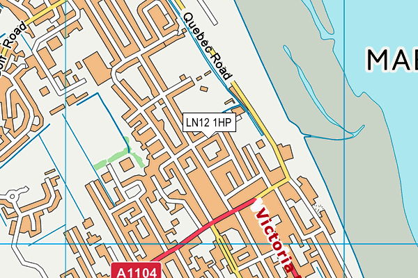 LN12 1HP map - OS VectorMap District (Ordnance Survey)