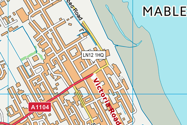 LN12 1HQ map - OS VectorMap District (Ordnance Survey)