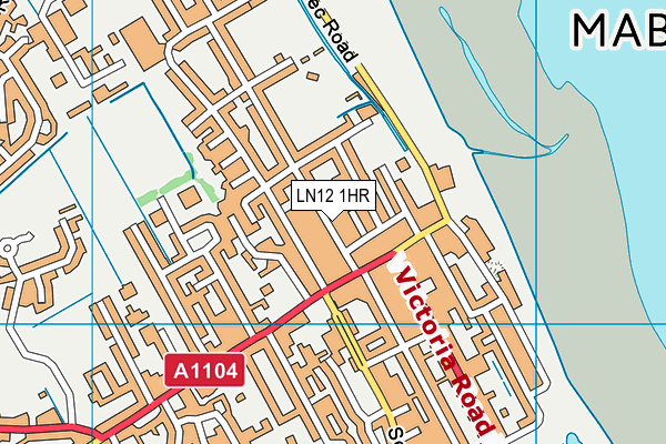 LN12 1HR map - OS VectorMap District (Ordnance Survey)