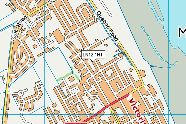 LN12 1HT map - OS VectorMap District (Ordnance Survey)