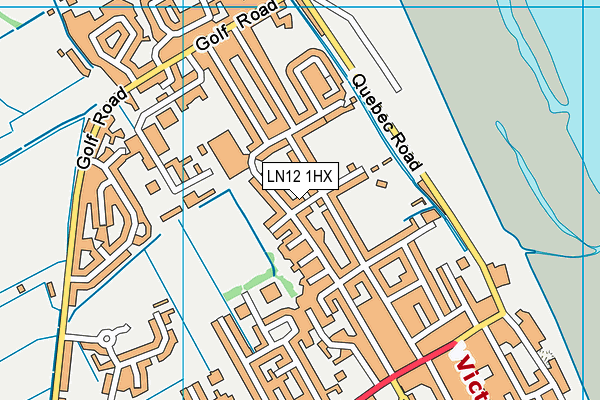 LN12 1HX map - OS VectorMap District (Ordnance Survey)