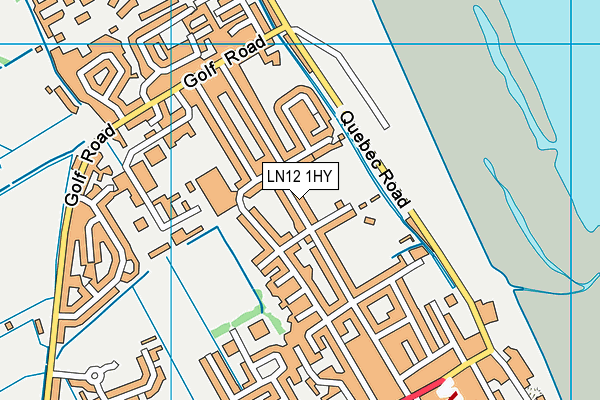 LN12 1HY map - OS VectorMap District (Ordnance Survey)