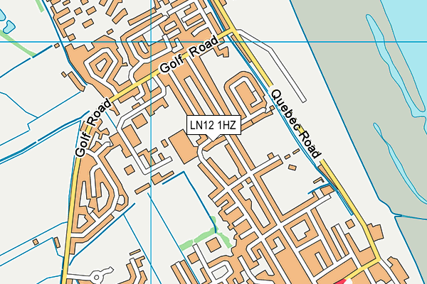 LN12 1HZ map - OS VectorMap District (Ordnance Survey)