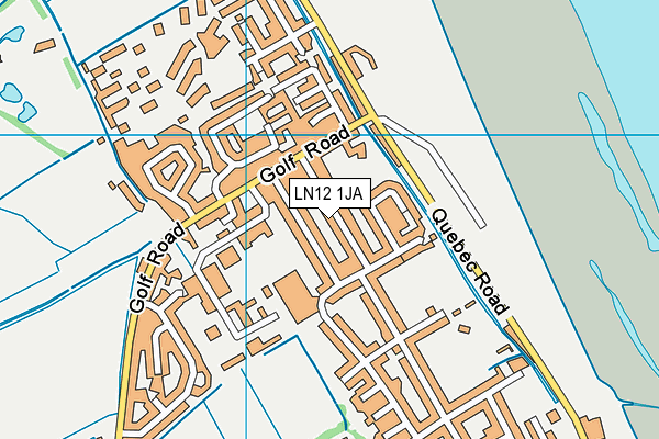 LN12 1JA map - OS VectorMap District (Ordnance Survey)