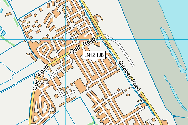 LN12 1JB map - OS VectorMap District (Ordnance Survey)