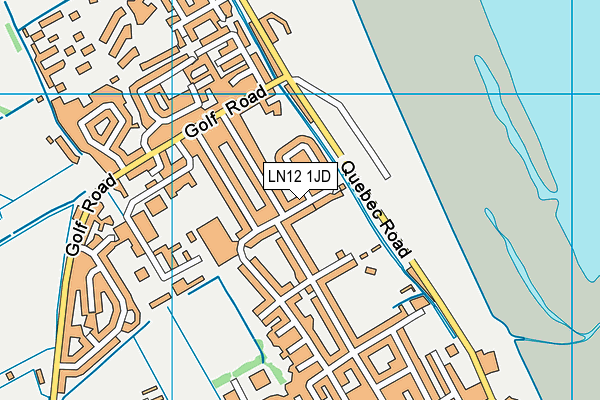 LN12 1JD map - OS VectorMap District (Ordnance Survey)