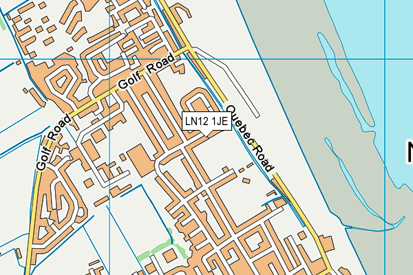 LN12 1JE map - OS VectorMap District (Ordnance Survey)