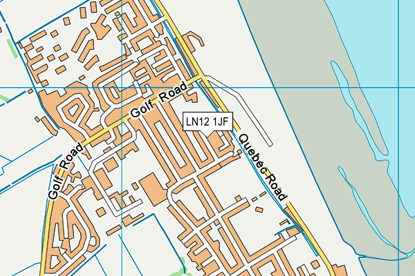 LN12 1JF map - OS VectorMap District (Ordnance Survey)