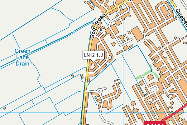 LN12 1JJ map - OS VectorMap District (Ordnance Survey)