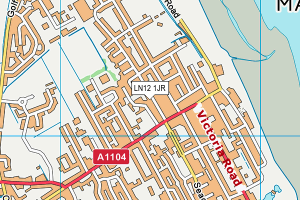 LN12 1JR map - OS VectorMap District (Ordnance Survey)