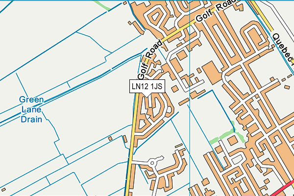 LN12 1JS map - OS VectorMap District (Ordnance Survey)