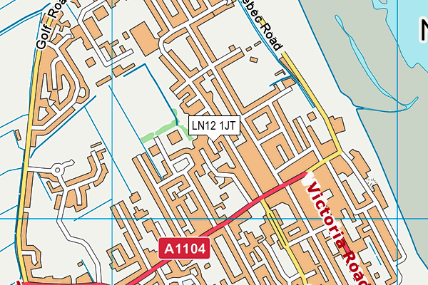 LN12 1JT map - OS VectorMap District (Ordnance Survey)