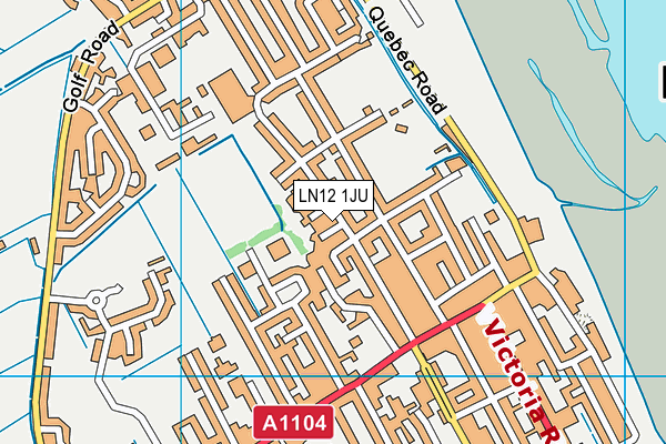 LN12 1JU map - OS VectorMap District (Ordnance Survey)