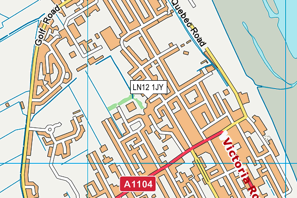 LN12 1JY map - OS VectorMap District (Ordnance Survey)