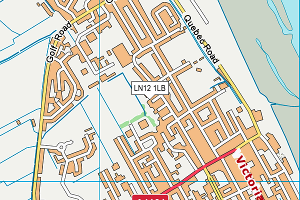 LN12 1LB map - OS VectorMap District (Ordnance Survey)