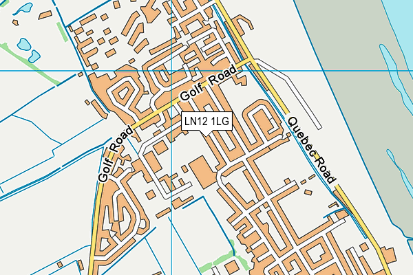 LN12 1LG map - OS VectorMap District (Ordnance Survey)
