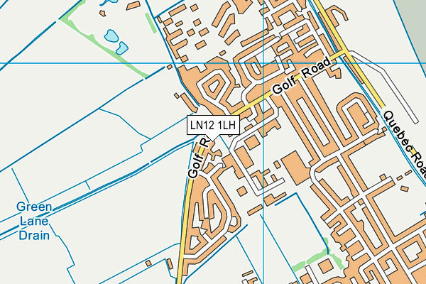 LN12 1LH map - OS VectorMap District (Ordnance Survey)