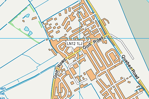 LN12 1LJ map - OS VectorMap District (Ordnance Survey)