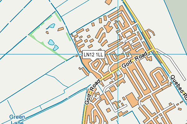 LN12 1LL map - OS VectorMap District (Ordnance Survey)