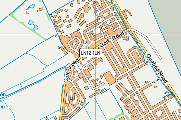 LN12 1LN map - OS VectorMap District (Ordnance Survey)