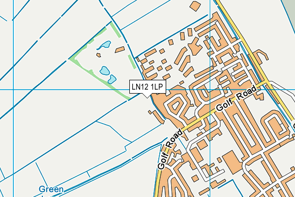 LN12 1LP map - OS VectorMap District (Ordnance Survey)