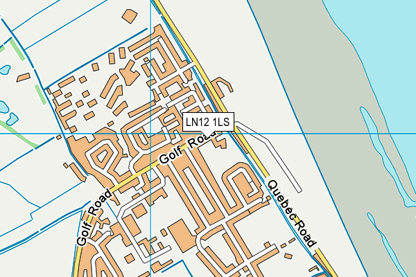 LN12 1LS map - OS VectorMap District (Ordnance Survey)