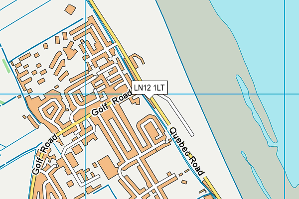 LN12 1LT map - OS VectorMap District (Ordnance Survey)