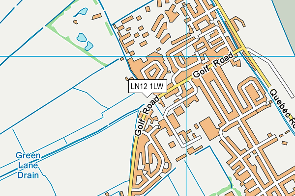 LN12 1LW map - OS VectorMap District (Ordnance Survey)