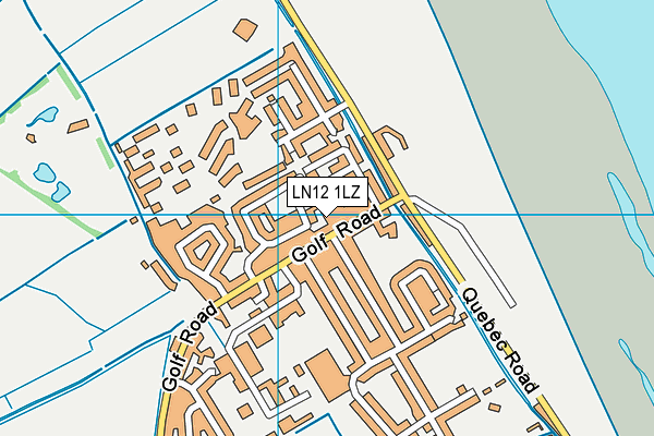 LN12 1LZ map - OS VectorMap District (Ordnance Survey)