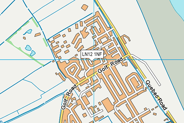 LN12 1NF map - OS VectorMap District (Ordnance Survey)