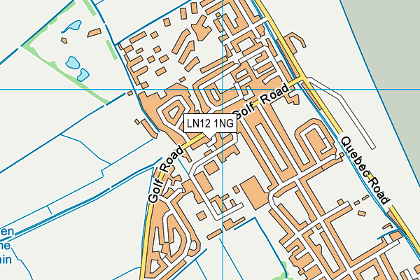 LN12 1NG map - OS VectorMap District (Ordnance Survey)