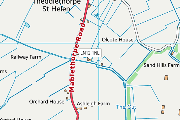 LN12 1NL map - OS VectorMap District (Ordnance Survey)