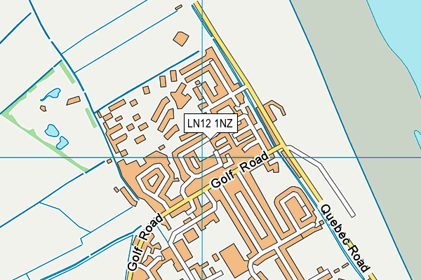 LN12 1NZ map - OS VectorMap District (Ordnance Survey)