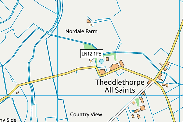 LN12 1PE map - OS VectorMap District (Ordnance Survey)