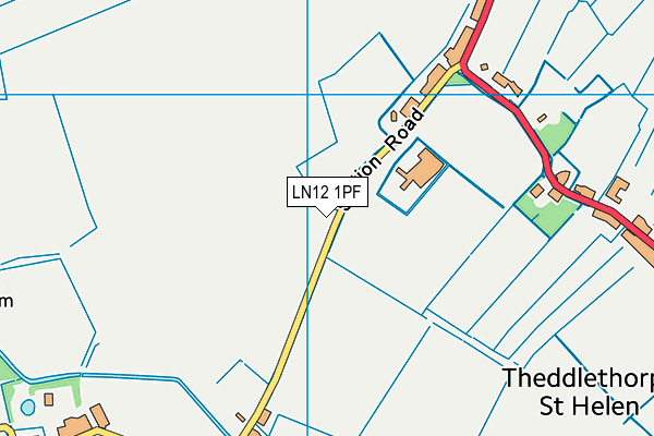 LN12 1PF map - OS VectorMap District (Ordnance Survey)